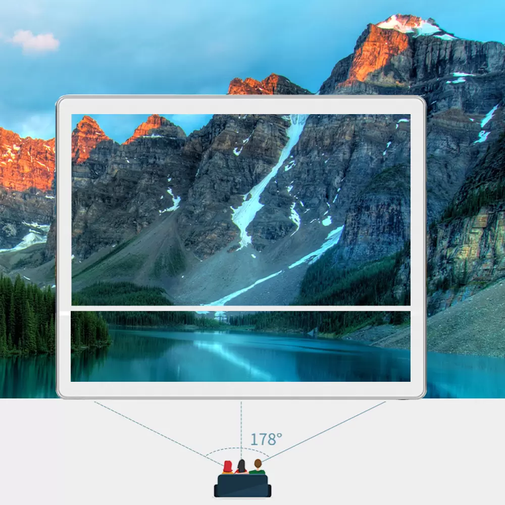 178&deg; wide viewing angle