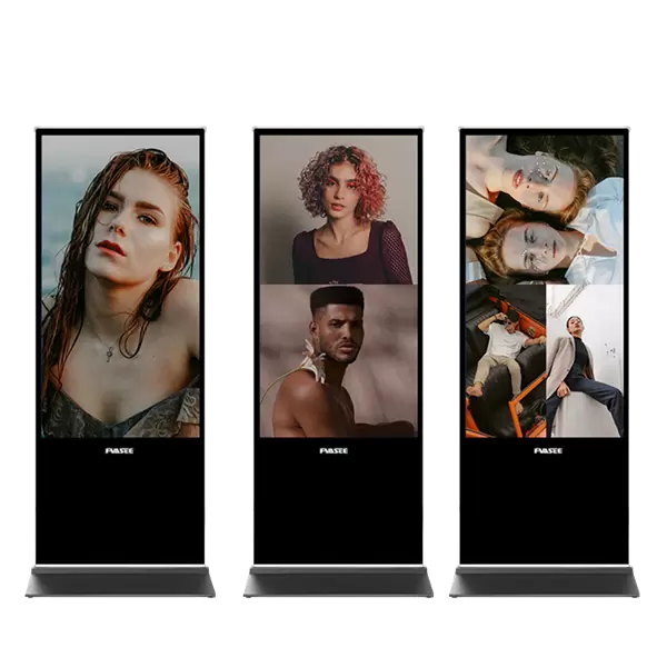 Infrared floor standing touch screen display
