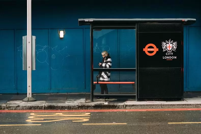 Bus stop digital signage