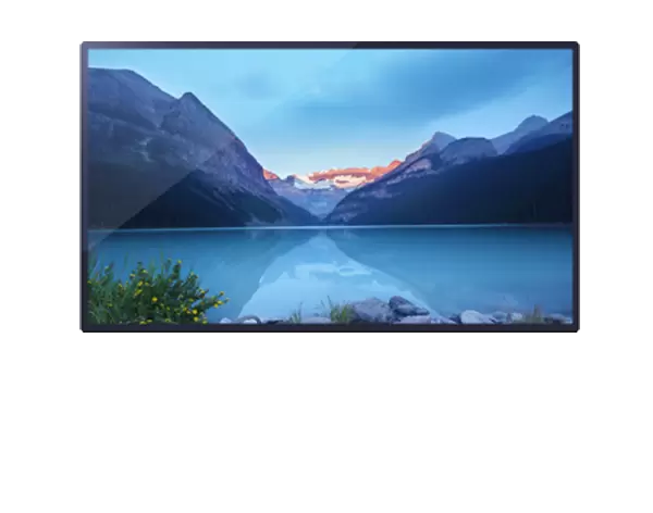 Capacitive wall mounted touch screen display