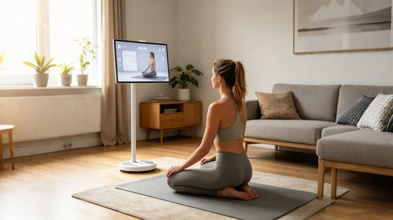 FVASEE Portable Smart TV for Home Workouts with Apps | Smart Fitness Display